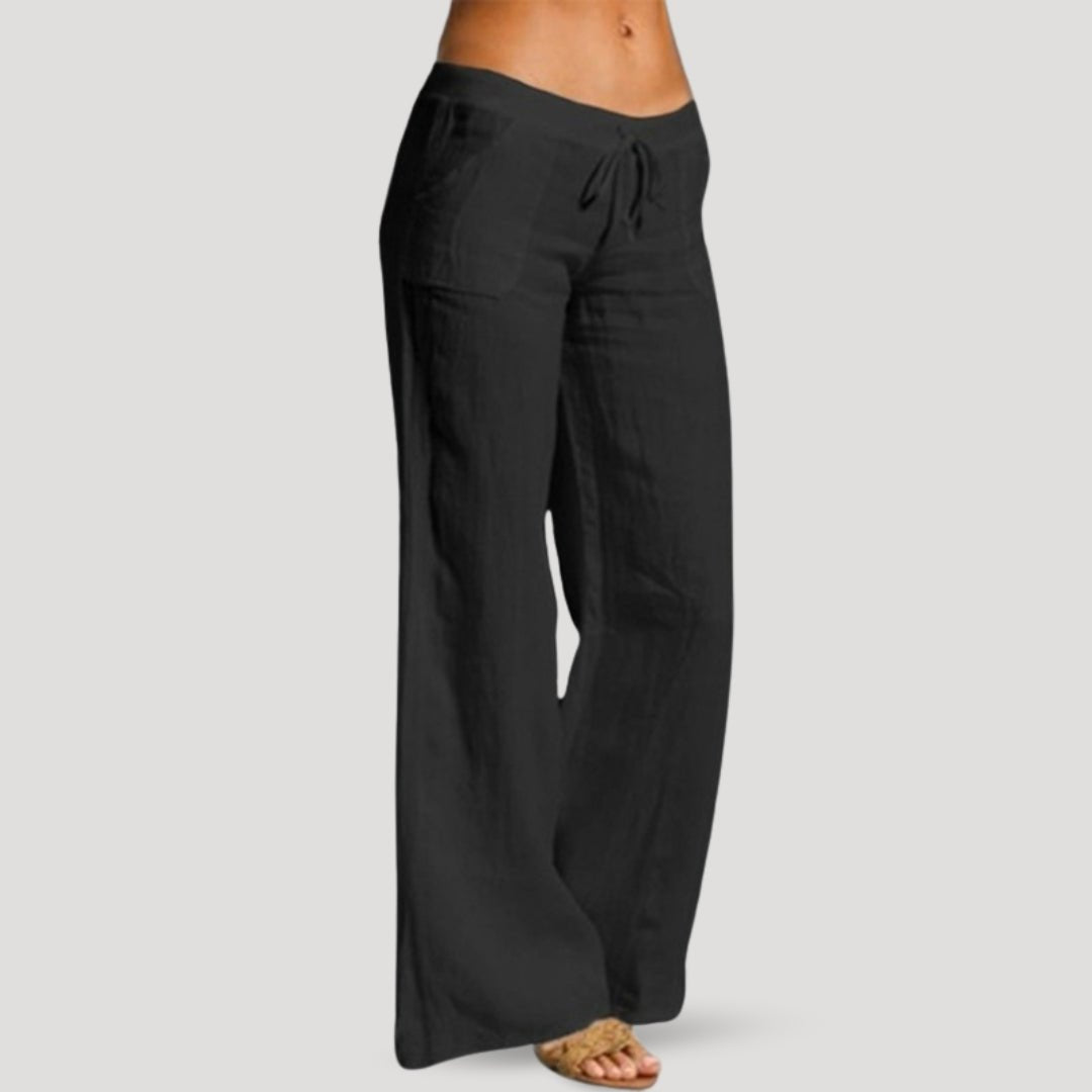 Linen Pants – Drawstring Waist – Relaxed Fit