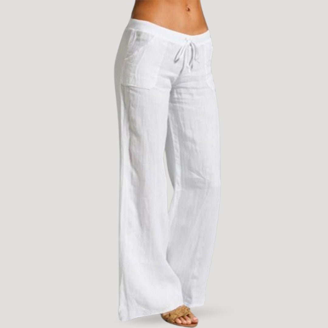 Linen Pants – Drawstring Waist – Relaxed Fit