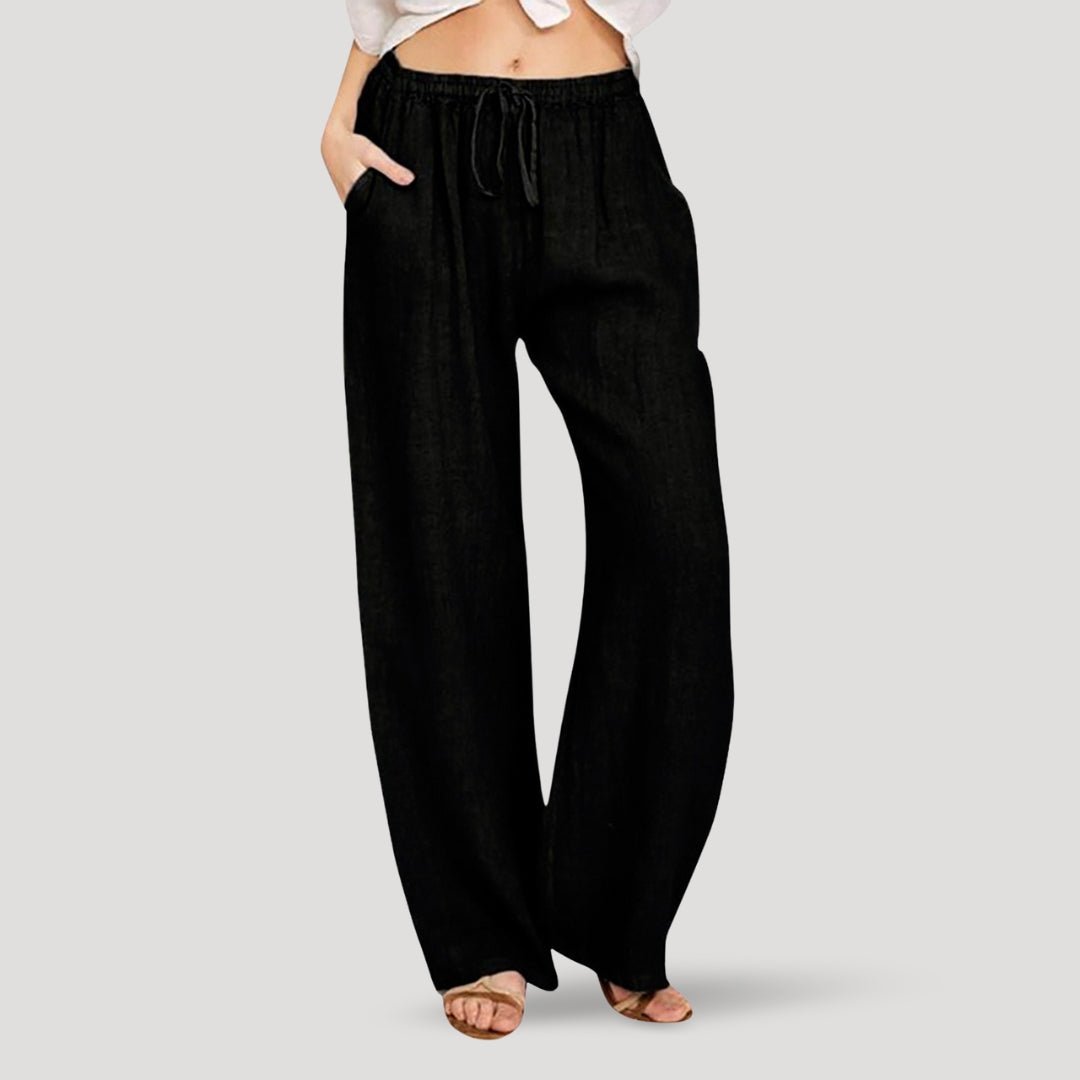 Linen Pants – Drawstring Waist – Relaxed Fit