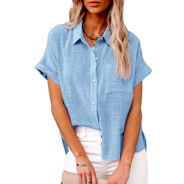 Casual Loose Shirt – Soft Breathable Fabric – Everyday Versatile Style
