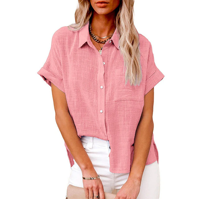 Casual Loose Shirt – Soft Breathable Fabric – Everyday Versatile Style