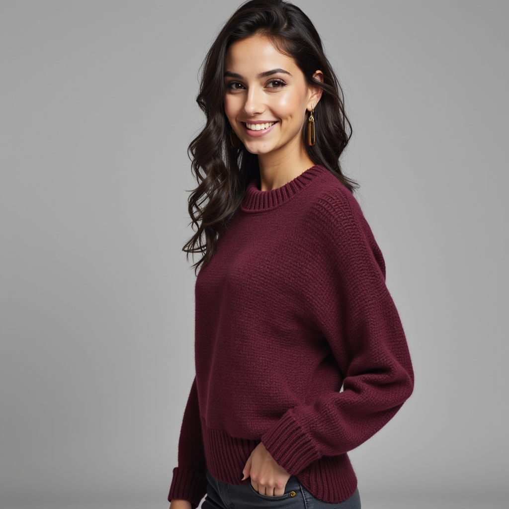 Crewneck Sweater – Soft Knit – Casual Style