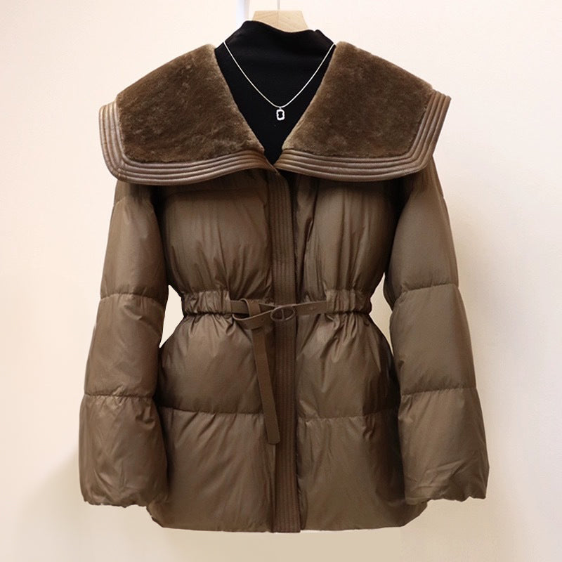 Puffer Jacket – Faux Fur Collar – Winter Warmth Style