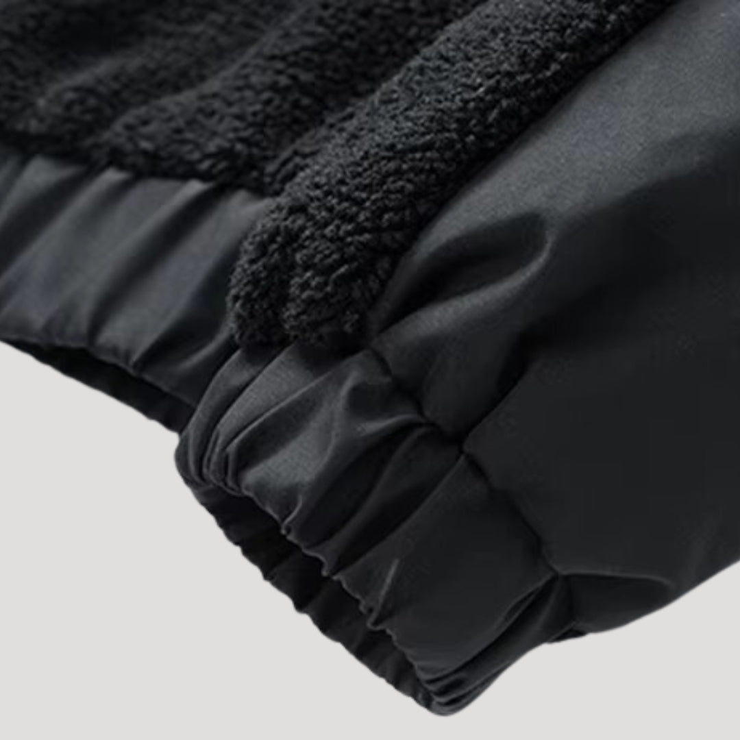 Men’s Fleece Jacket – Utility Pockets – Olive Green Outdoor Fit