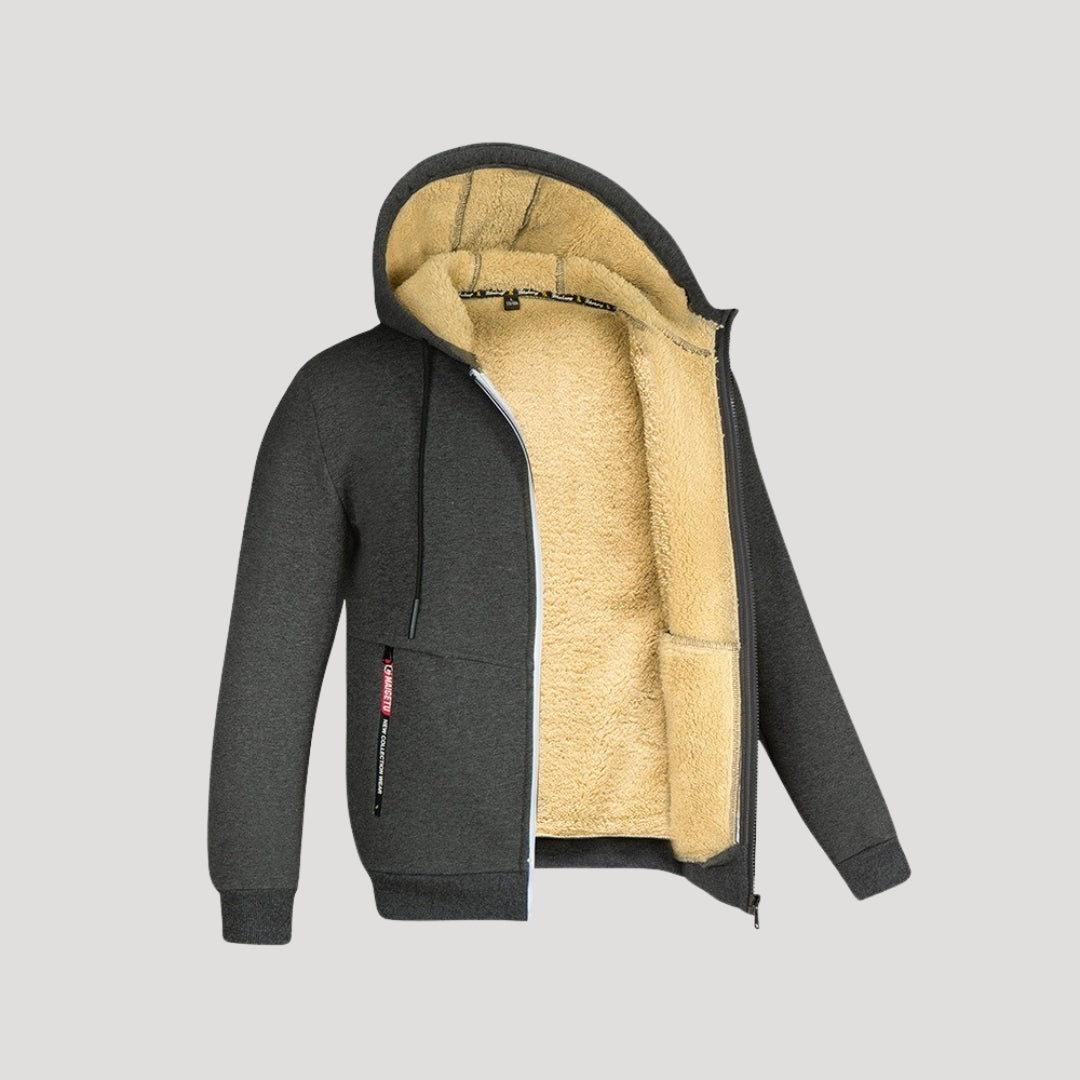 Zip-Up Hoodie – Fleece-Lined – Warm Outdoor Comfort