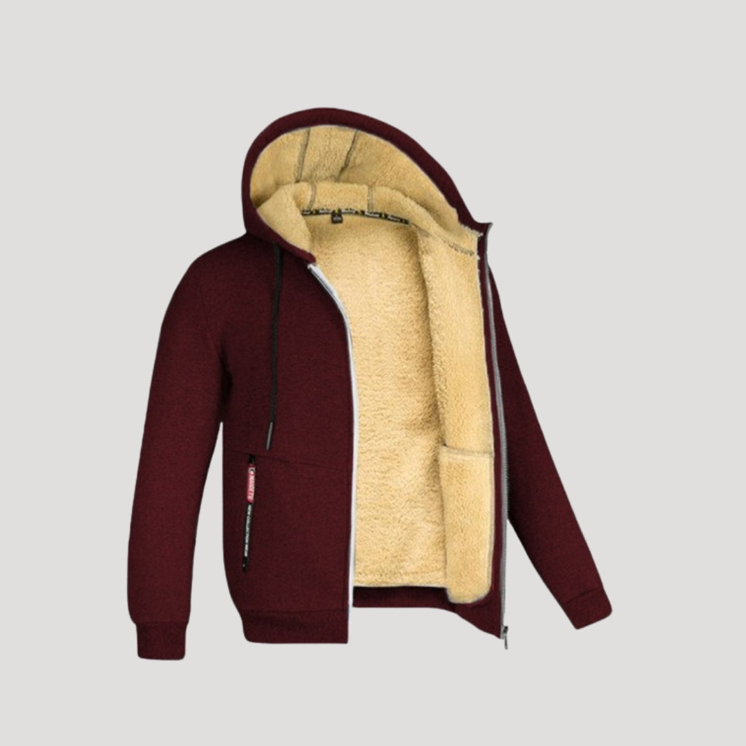 Zip-Up Hoodie – Fleece-Lined – Warm Outdoor Comfort