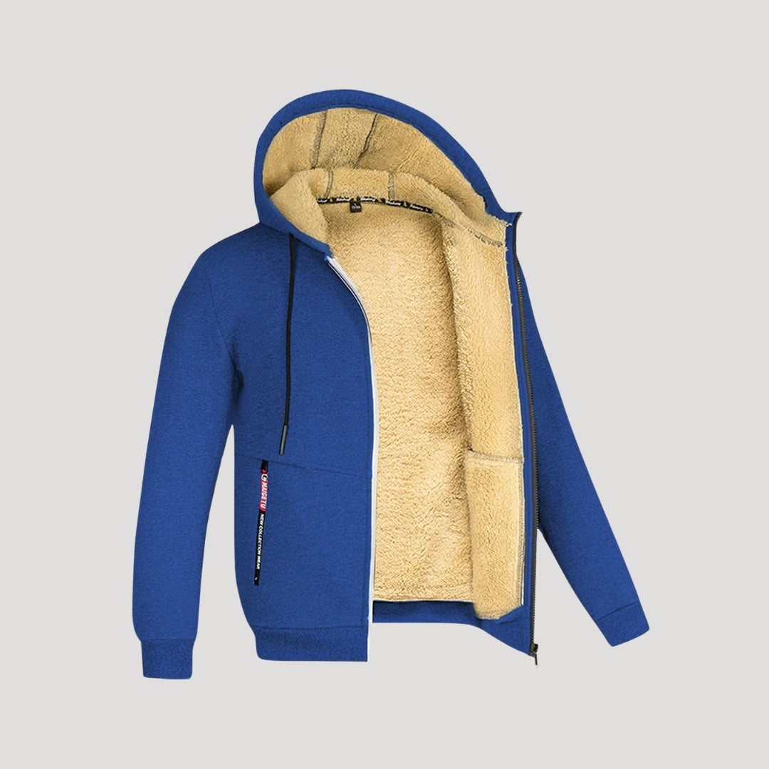 Zip-Up Hoodie – Fleece-Lined – Warm Outdoor Comfort