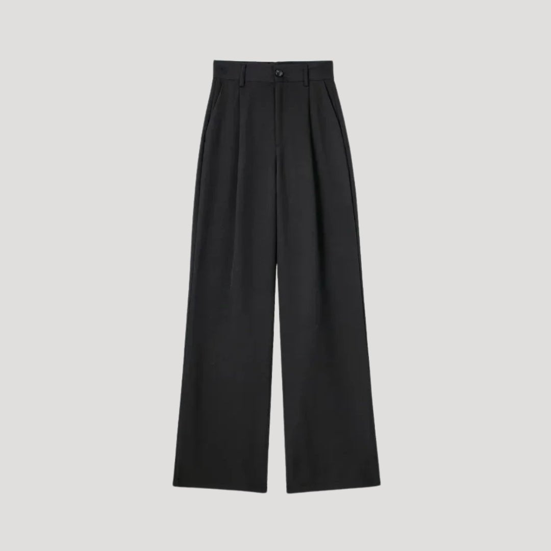 Wide-Leg Trousers – High Waist – Elegant Office Style
