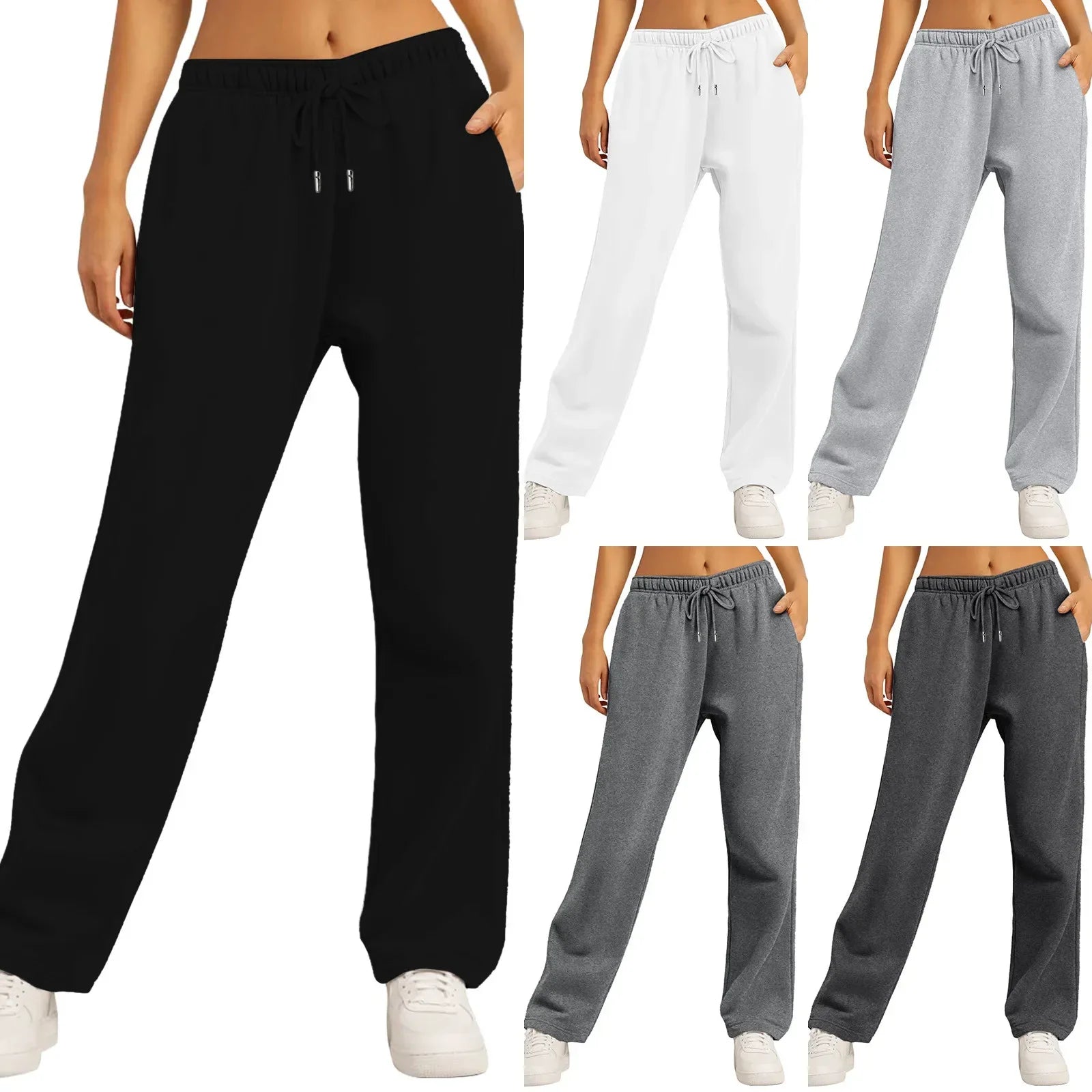 High-Waisted Joggers – Fleece Lined – Casual Workout Style