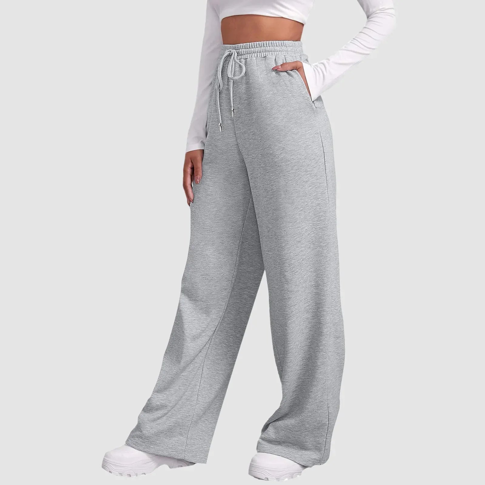 High-Waisted Joggers – Fleece Lined – Casual Workout Style