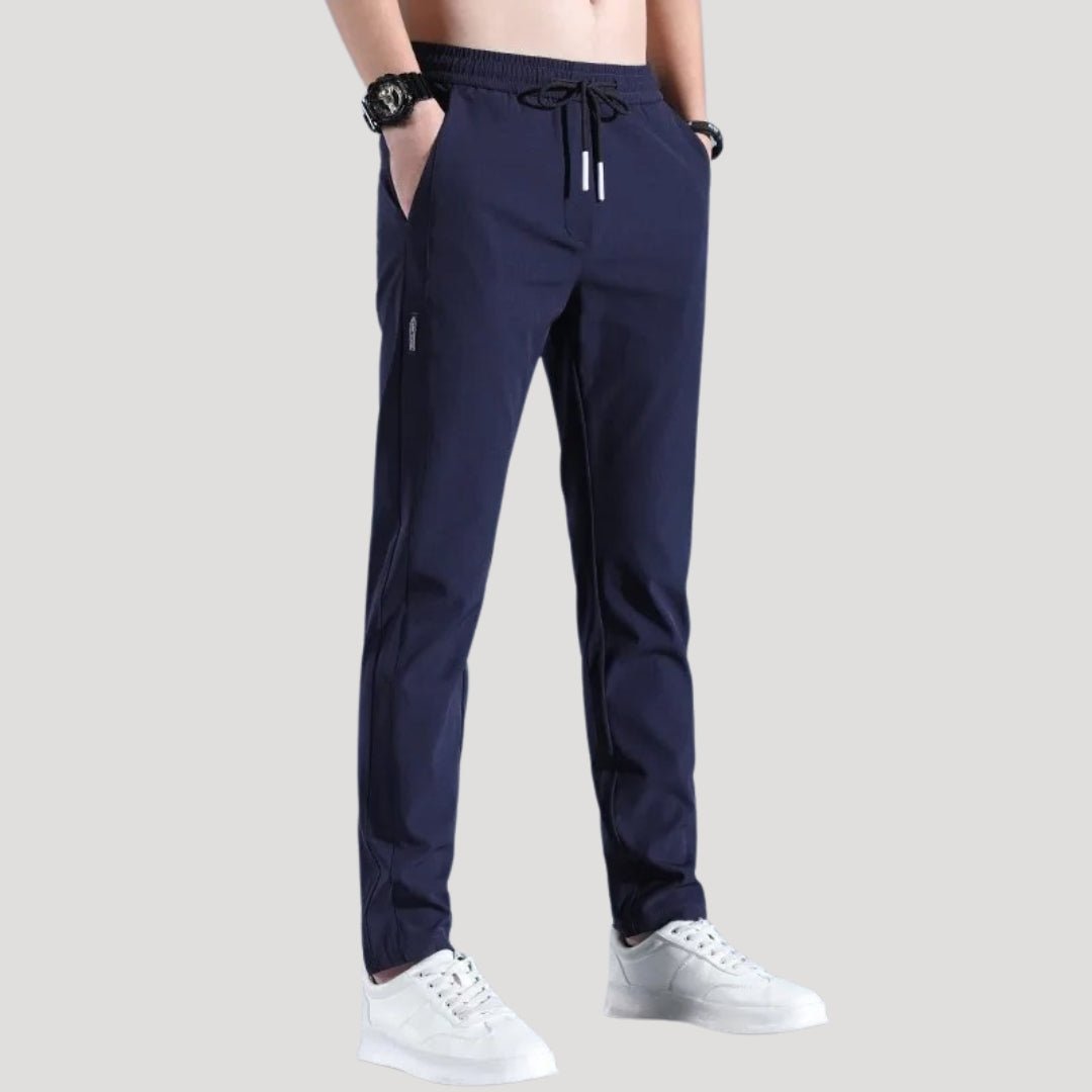 Men’s Trousers – Lightweight Stretch Fabric – Casual Slim Fit