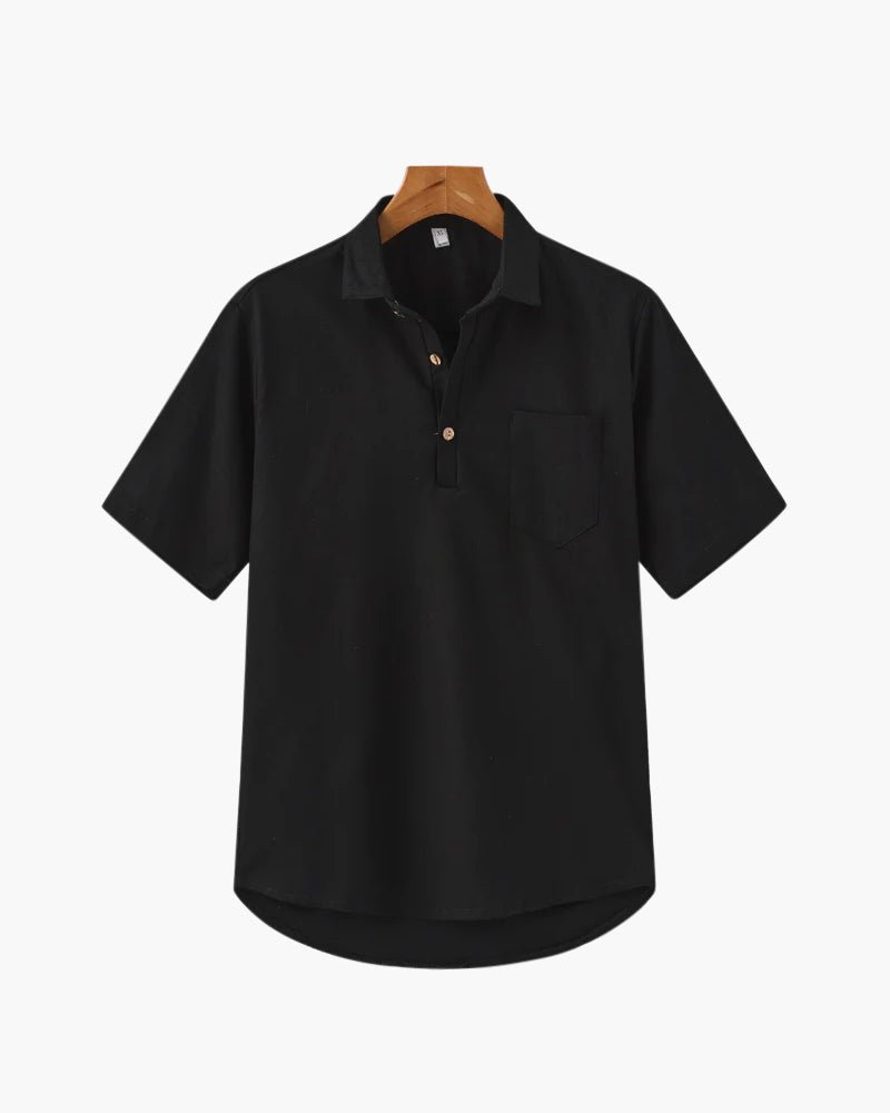 Linen Polo Shirt – Short Sleeve – Lightweight Summer Style