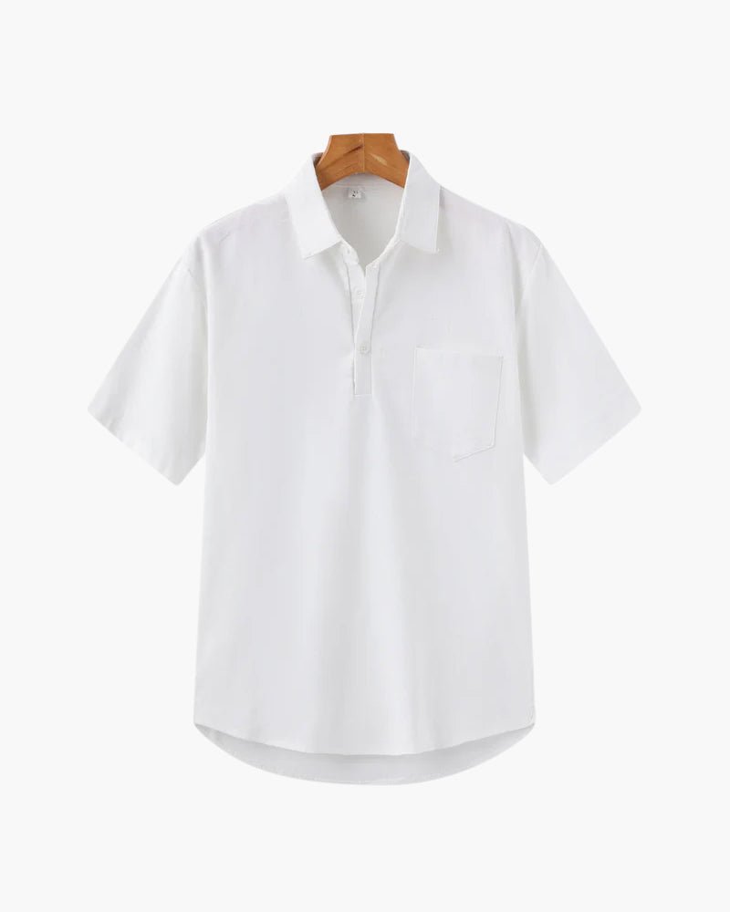 Linen Polo Shirt – Short Sleeve – Lightweight Summer Style