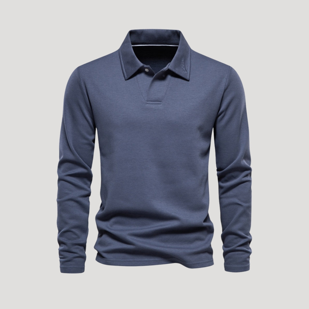 Long Sleeve Polo – Performance Knit – Sleek Smart Activewear