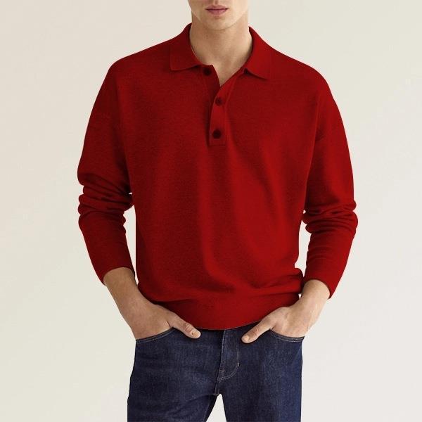 Long Sleeve Polo – Brushed Cotton – Smart Everyday Comfort