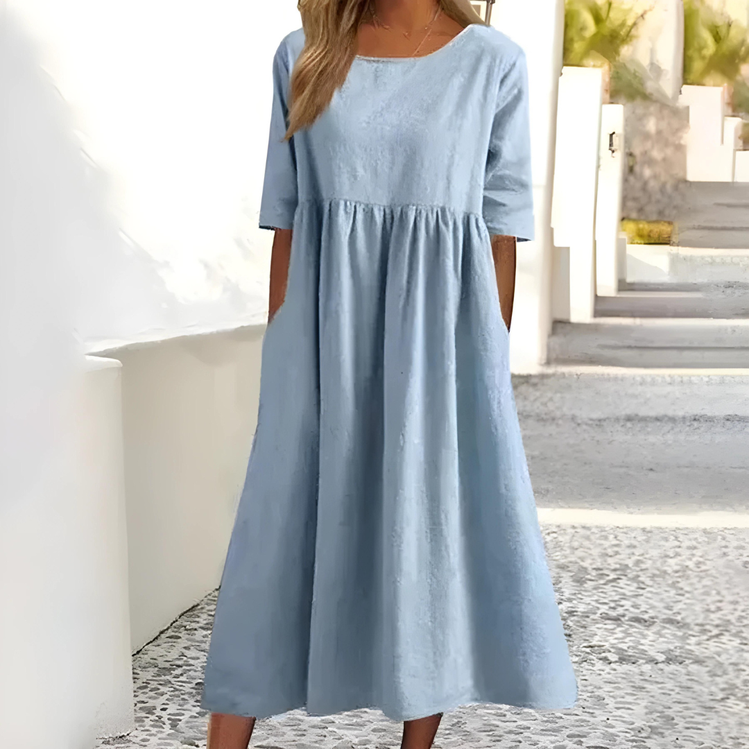 Loose Summer Dress – Chic Sake Knot Design – Effortless Everyday Style