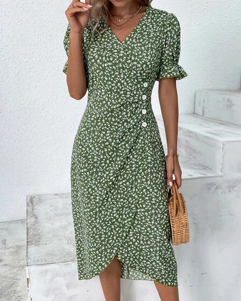Maxi Dress – V-Neck Design – Effortless Summer Elegance