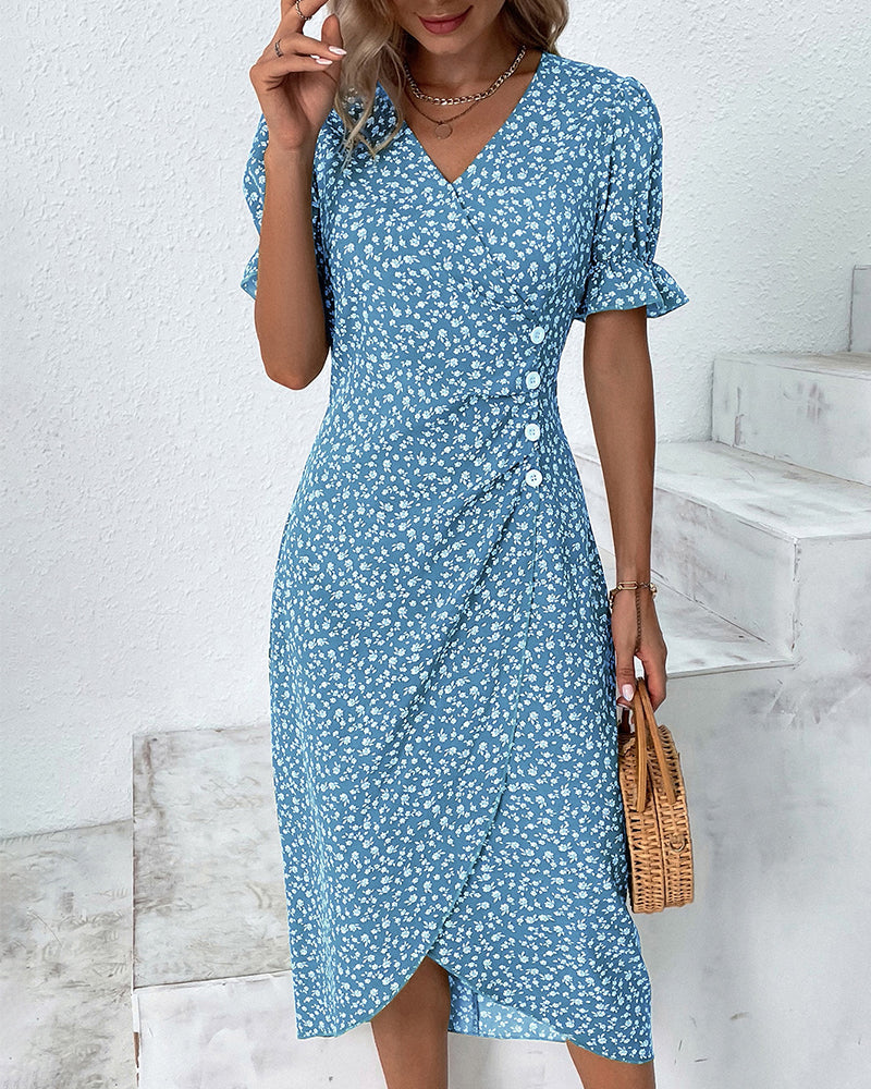 Maxi Dress – V-Neck Design – Effortless Summer Elegance