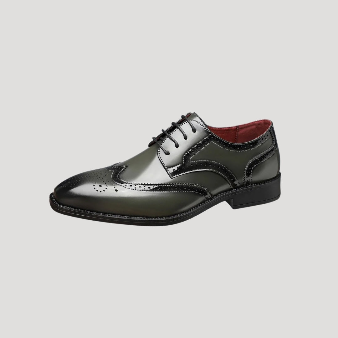Oxford Dress Shoes – Wingtip Brogue – Formal Leather Style