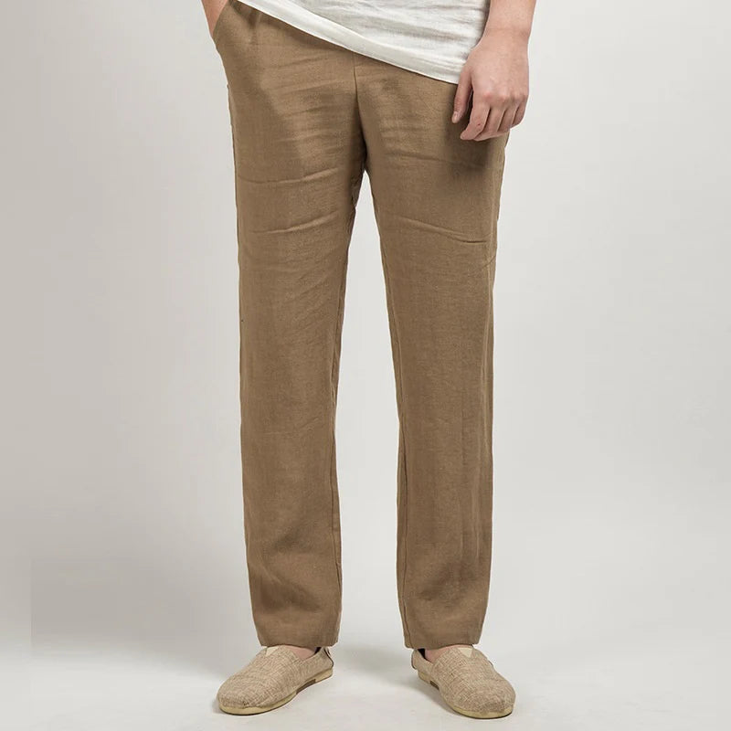 Men's Linen Trousers – Lightweight and Breathable Summer Pants in Various Colors