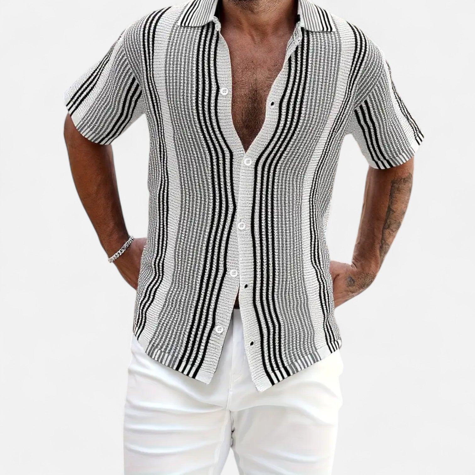 Men's Shirt – Lightweight Fabric – Versatile Casual Style
