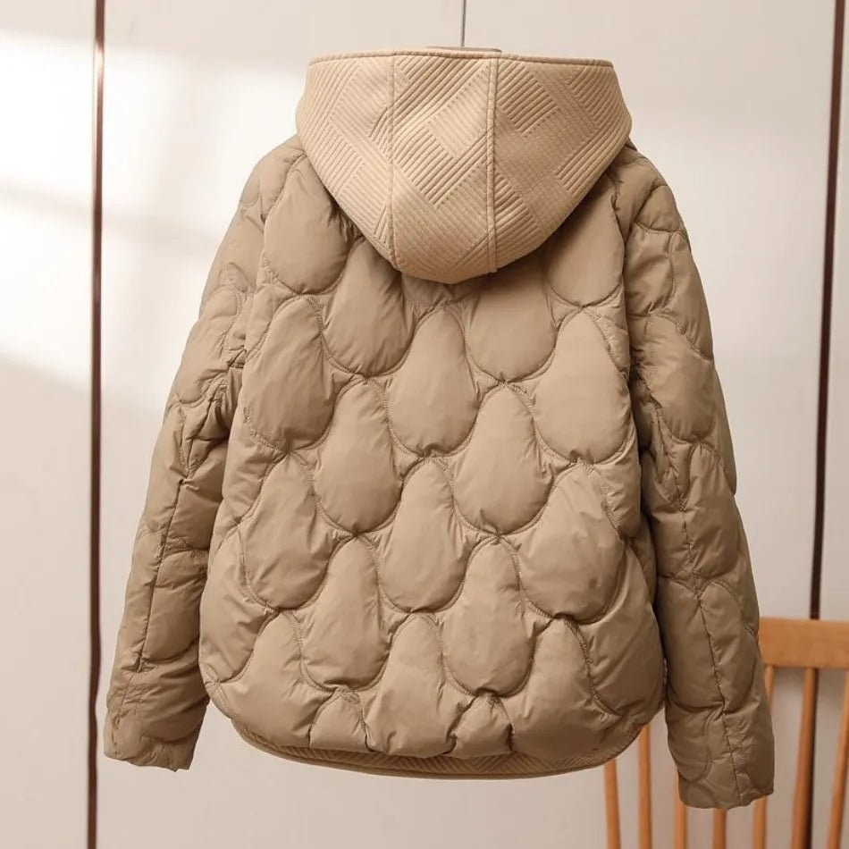 Puffer Jacket – Quilted Hooded Design – Lightweight Winter Warmth