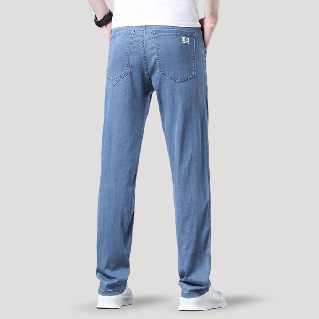 Men’s Stretch Jeans – Relaxed Fit – Light Blue Everyday Comfort