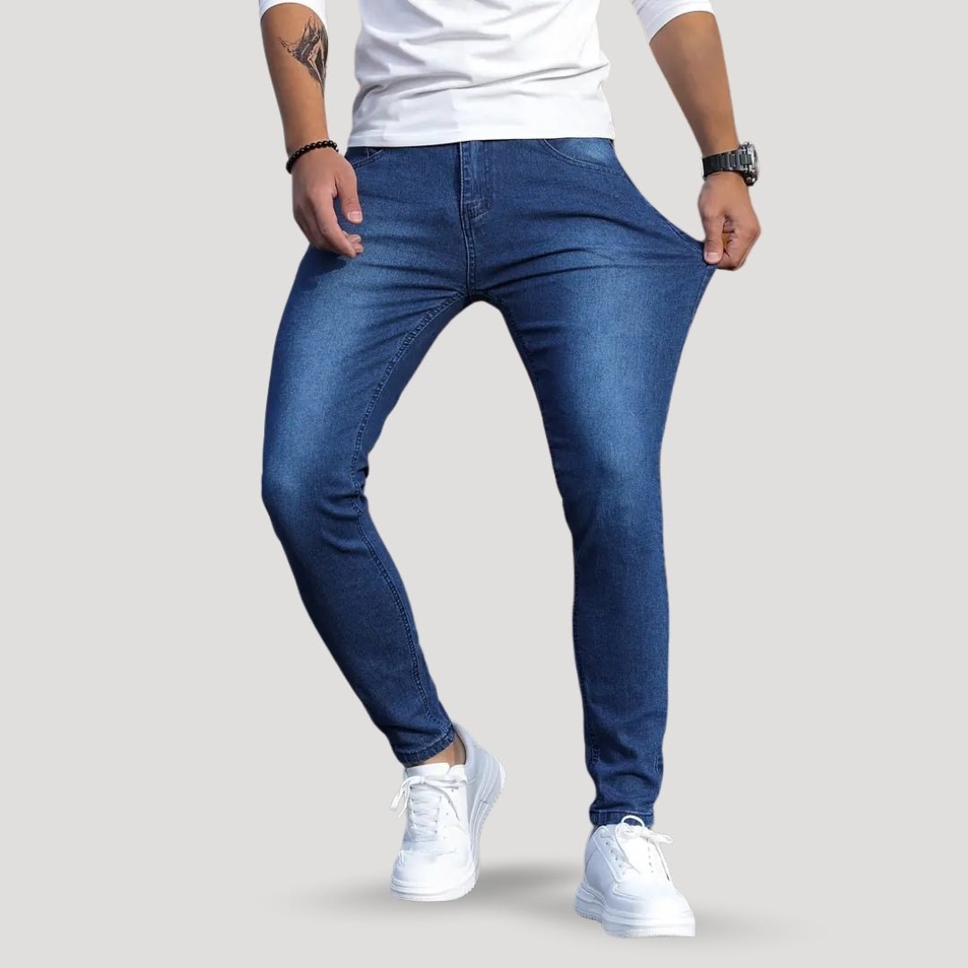 Slim Fit Jeans – High Stretch – Deep Blue Comfort Denim
