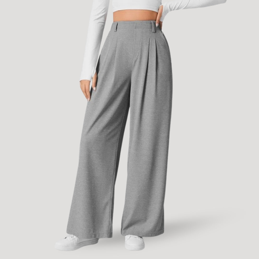 Wide-Leg Pants – Soft Stretch Fabric – Casual Chic Fit