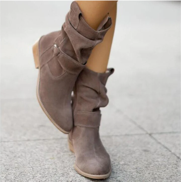 Suede Slouchy Ankle Boots – Luxurious Comfort – Everyday Chic Style