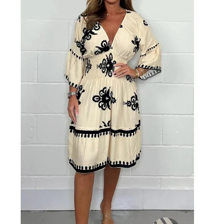 Dress – Vibrant Print – Casual Day Out Style