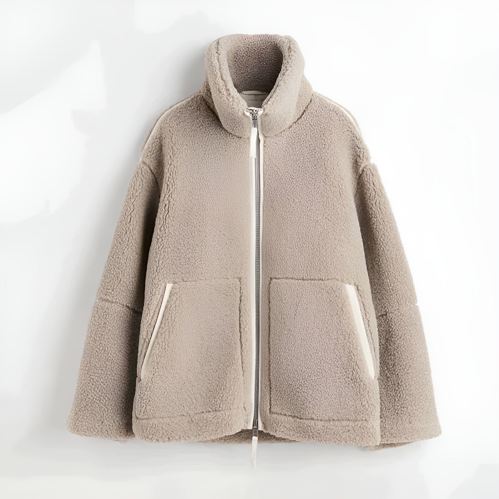 Teddy Fleece Jacket – Oversized Fit – Cozy Winter Style