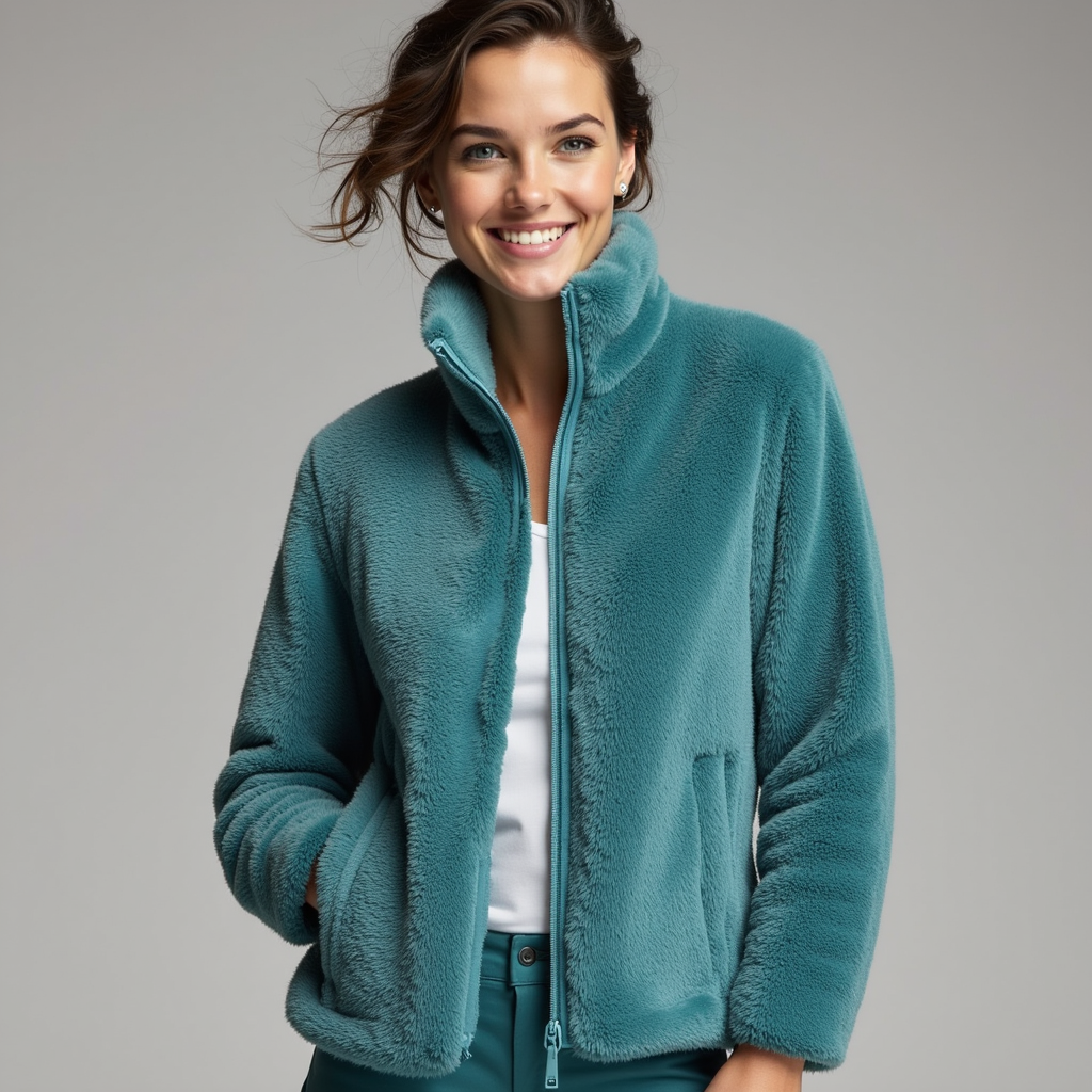 Fleece Jacket – Ultra-Soft Texture – Winter Casual Comfort
