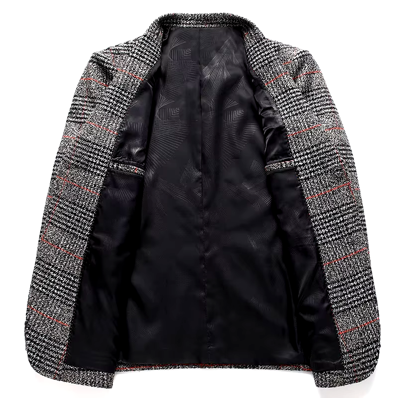 Oversized Blazer – Check Pattern – Statement Layer for Office & Beyond