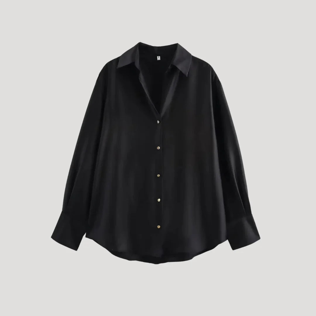 Satin oversized blouse