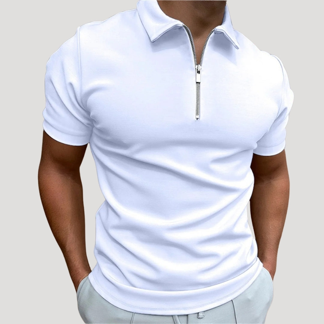 Men’s Polo Shirt – Zip Neck – Smart Casual Fit