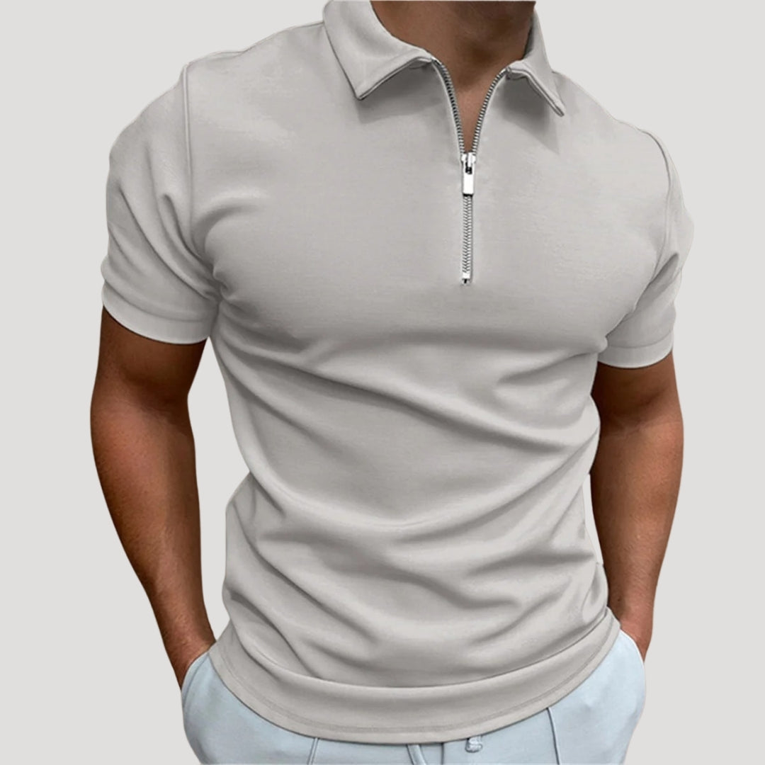 Men’s Polo Shirt – Zip Neck – Smart Casual Fit