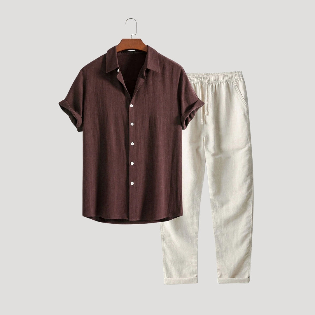 Men’s Linen Set – Relaxed Fit – Casual Summer Outfit