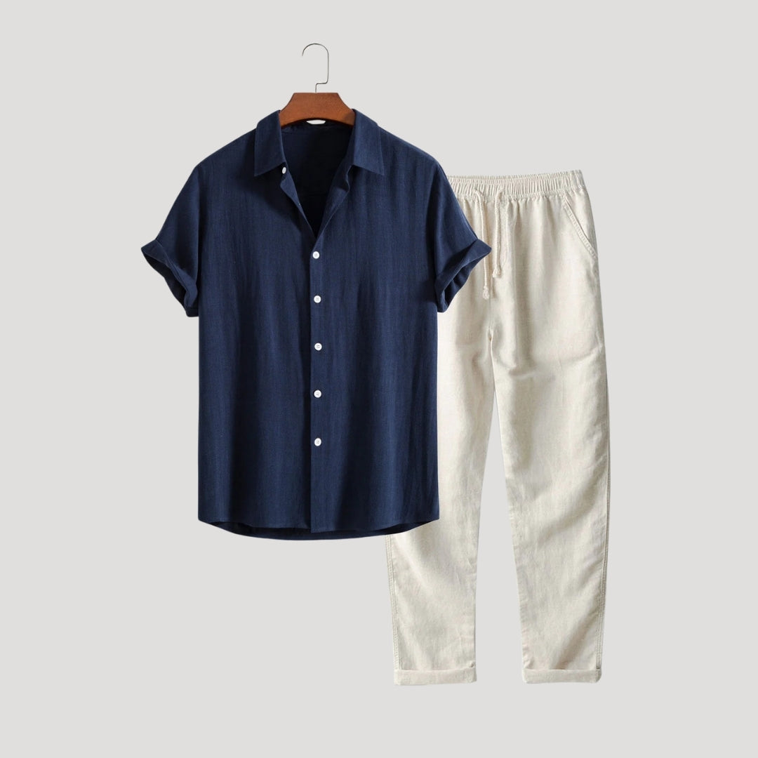 Men’s Linen Set – Relaxed Fit – Casual Summer Outfit