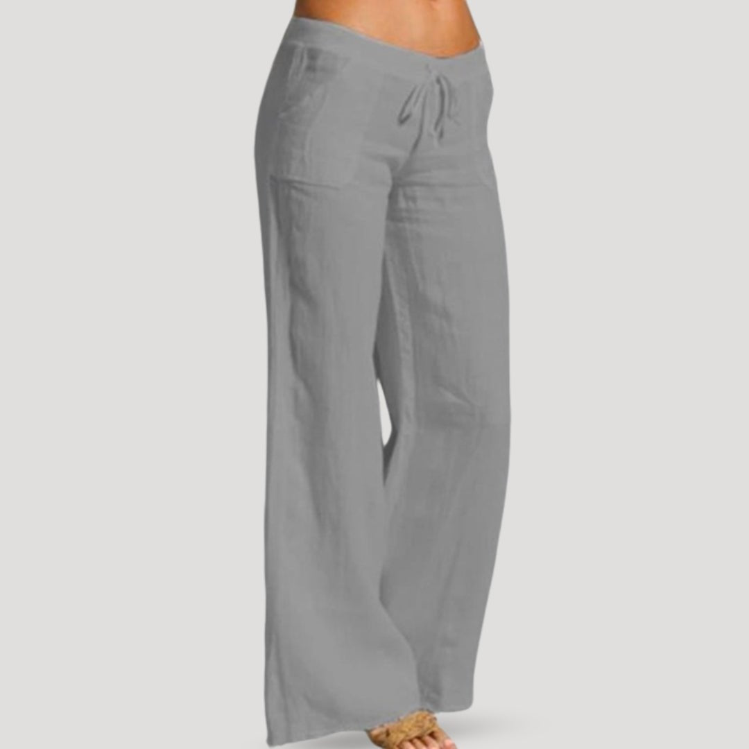 Linen Pants – Drawstring Waist – Relaxed Fit