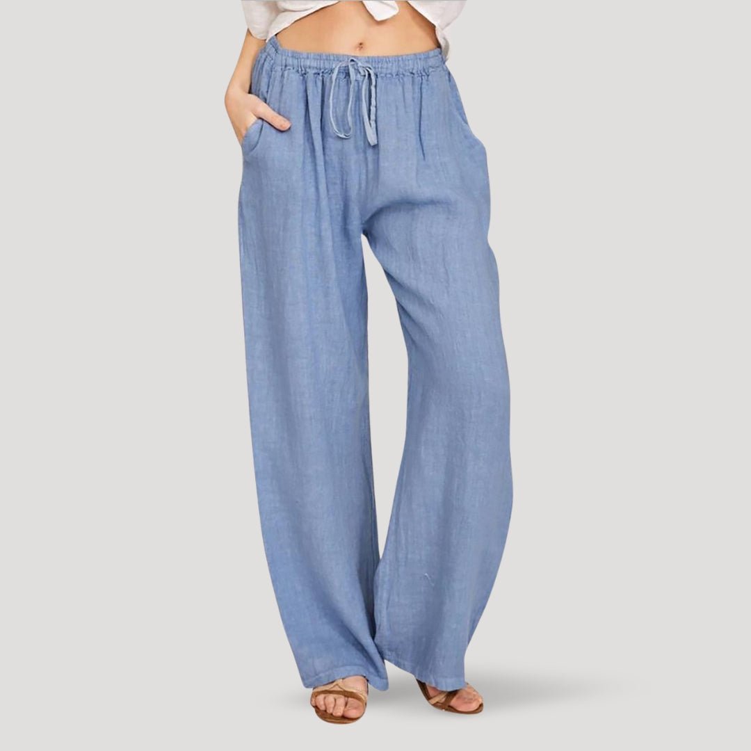 Linen Pants – Drawstring Waist – Relaxed Fit