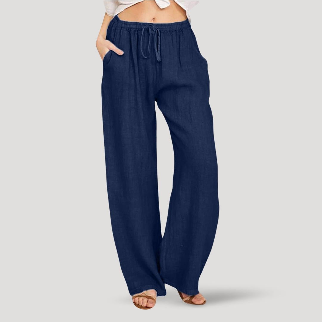 Linen Pants – Drawstring Waist – Relaxed Fit