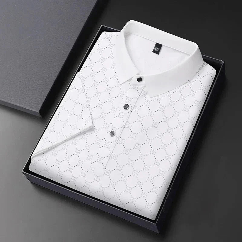 Polo Shirt – Monogram Print – Smart Luxury Look