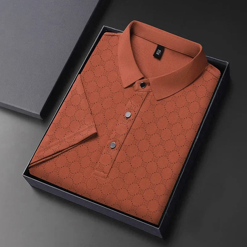 Polo Shirt – Monogram Print – Smart Luxury Look