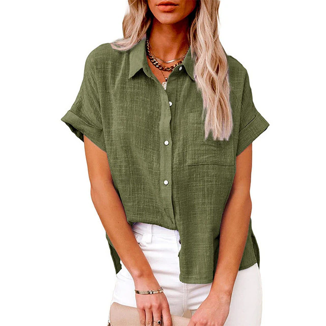 Casual Loose Shirt – Soft Breathable Fabric – Everyday Versatile Style