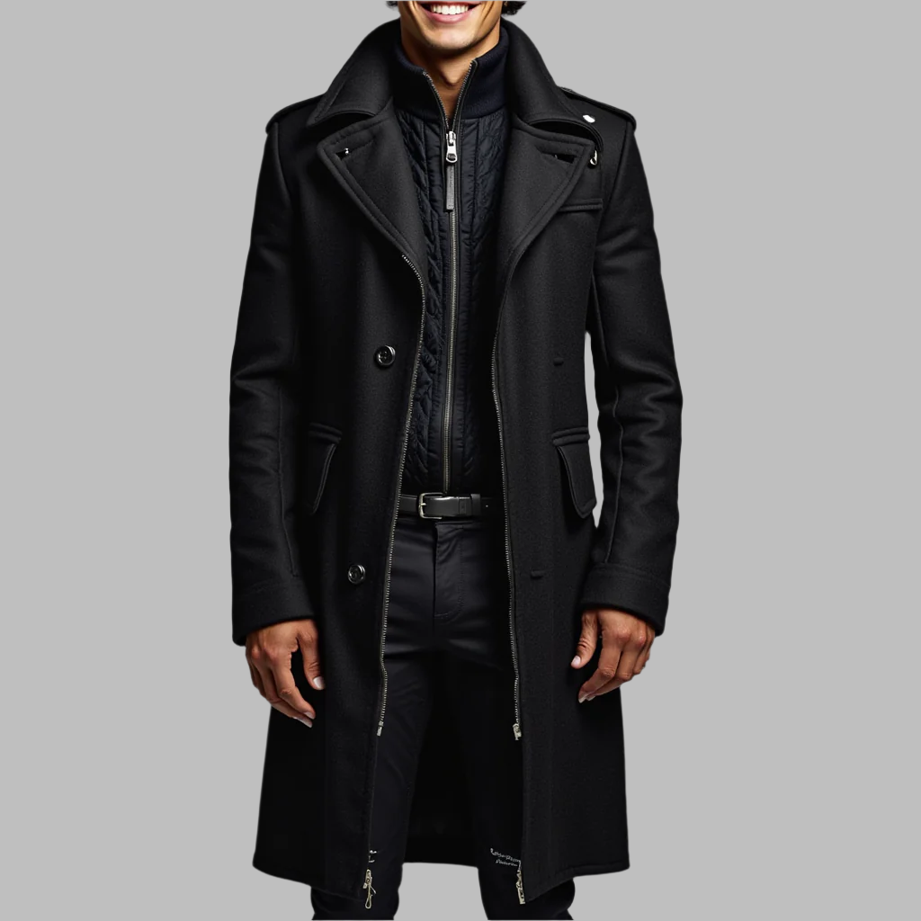 Longline Coat – Tailored Fit – Elegant Winter Style