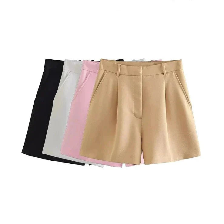 Tailored Shorts – Soft Fabric – Chic Everyday Style