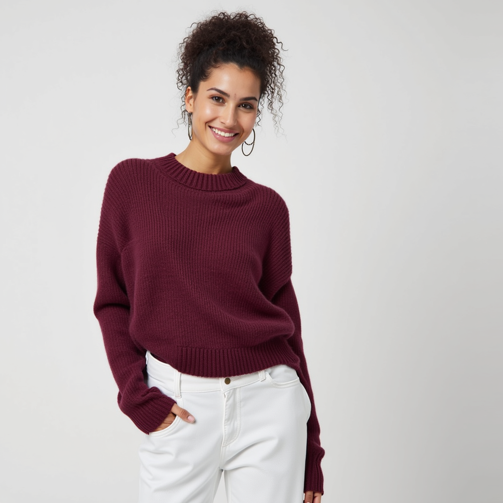 Crewneck Sweater – Soft Knit – Casual Style
