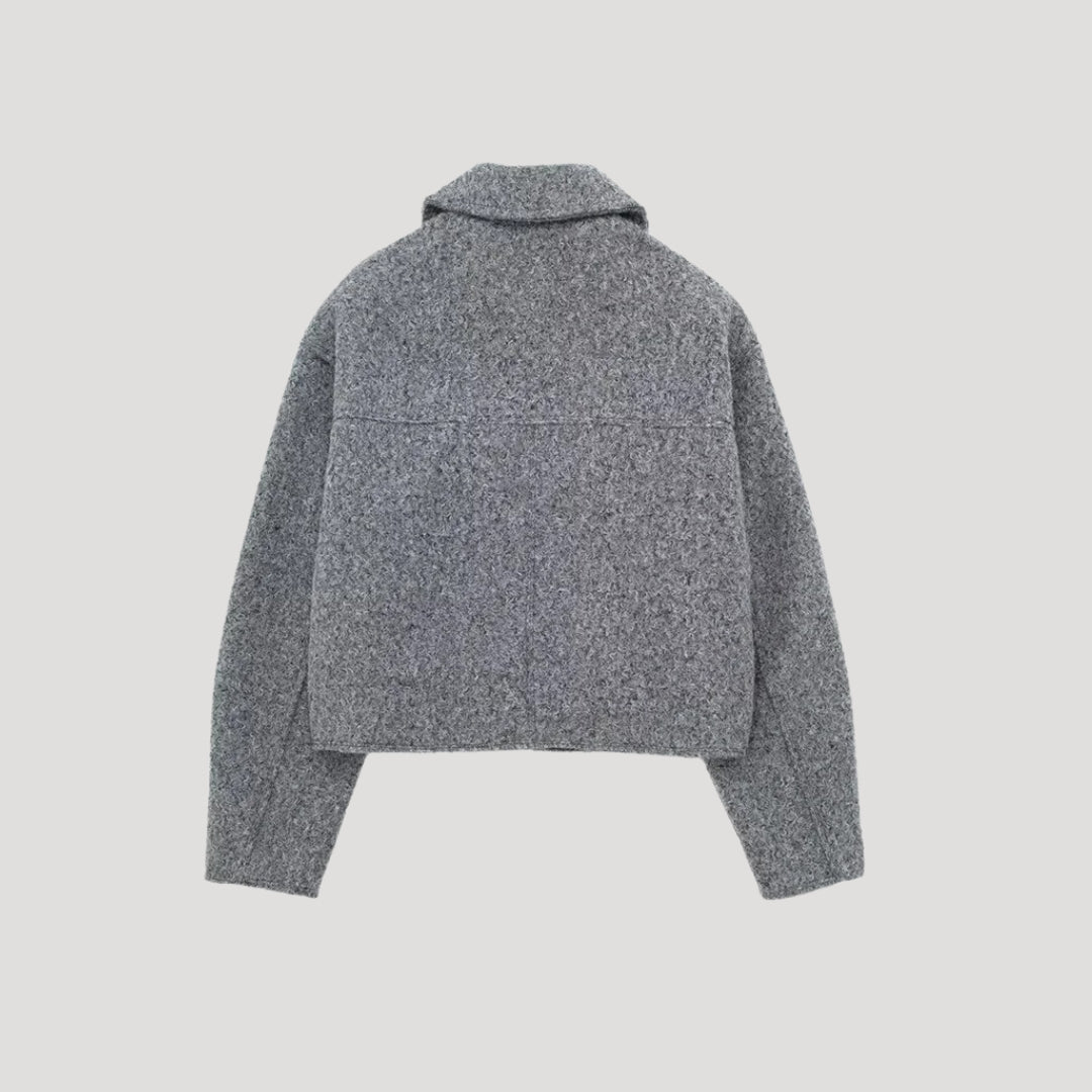 Wool Jacket – Cropped Fit – Smart Casual Style