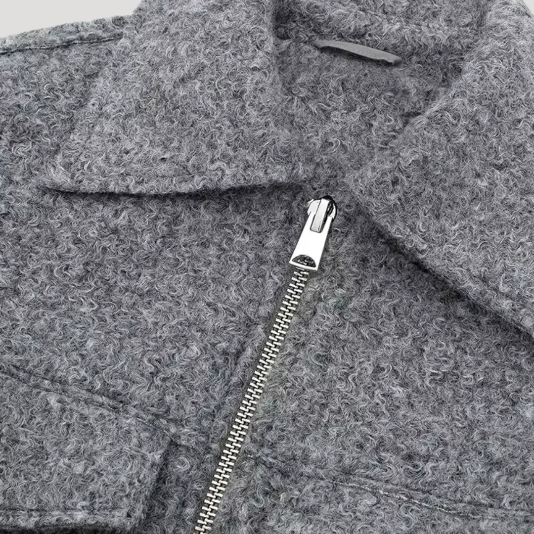 Wool Jacket – Cropped Fit – Smart Casual Style